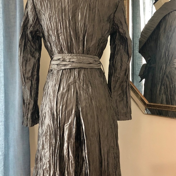 🇨🇦 Bianca Nygard Grey Metallic Coat - Picture 2 of 4